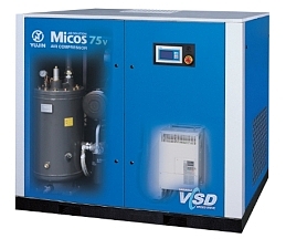 MICOS VSD 가변속 스크류 콤프레샤/컴프레서 22~315kW (30~400마력) VARIABLE SPEED DRIVE SCREW COMPR