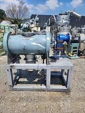 SUS(2중쟈켓)쇼벨믹서,Shovel mixer,쟁기형날개믹서 50리터/2HP