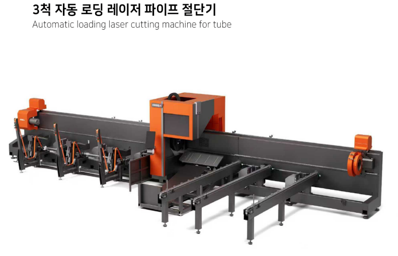 3척 자동 로딩 레이저 파이프 절단기 KI-RA Series